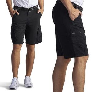 Men's Dungarees New Belted Wyoming Cargo Shorts Sz 42 Black Gorpcore NWT Preppy